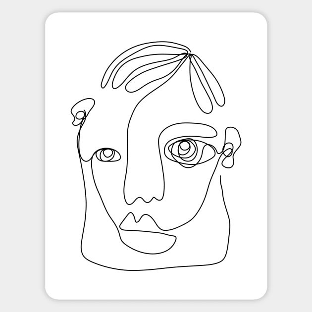 Pablo Picasso Sticker by Antho